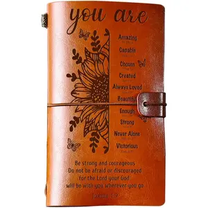 Christian Gifts for Women, Inspirational Encouragement Religious Gifts Idea 140 Page Refillable Journal, Birthday Christmas Gifts for Women Men