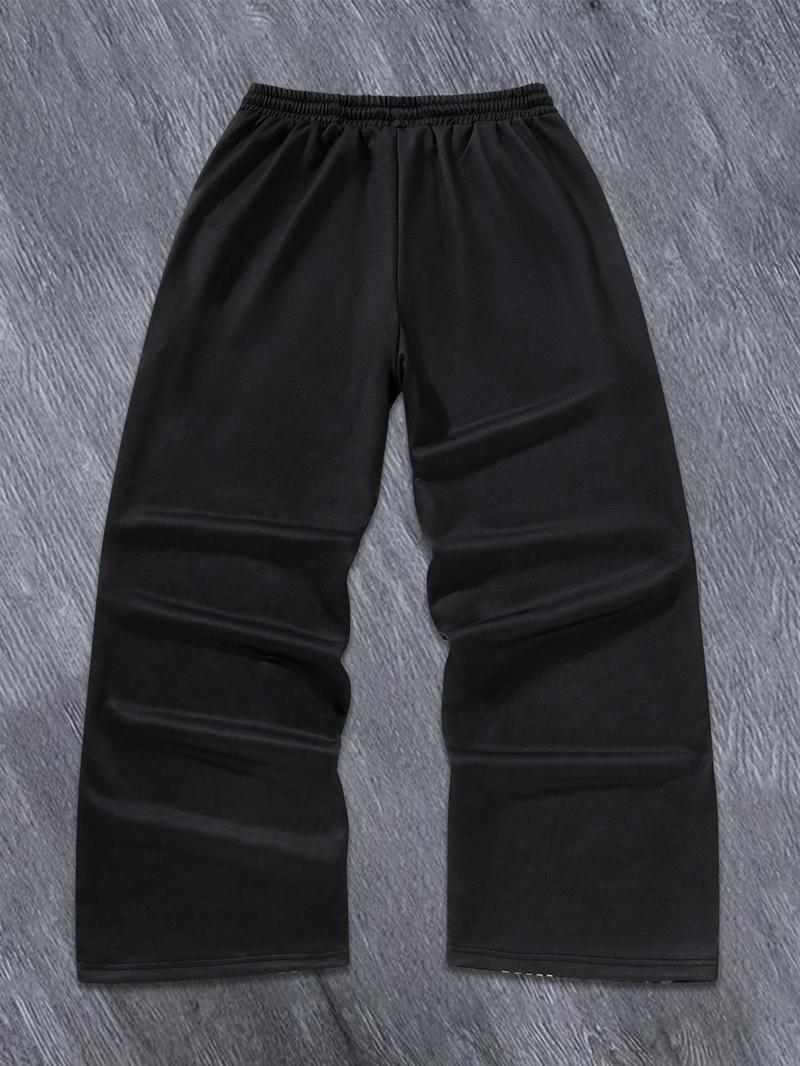 Men's  Letter Print Side Stripe Sweatpants, Athleisure Pants, Casual Street Comfy Pants for Spring & Fall, Men's Trousers for Daily Wear