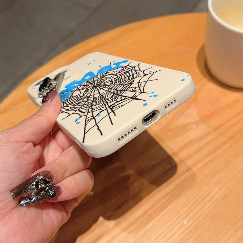 Spider Web Pattern Phone Case, Anti-drop Cellphone Protective Case, Total Protective Shockproof Mobile Phone Cover for iPhone, Casing for iPhone 16 15 14 13 12 11 Pro Max Plus