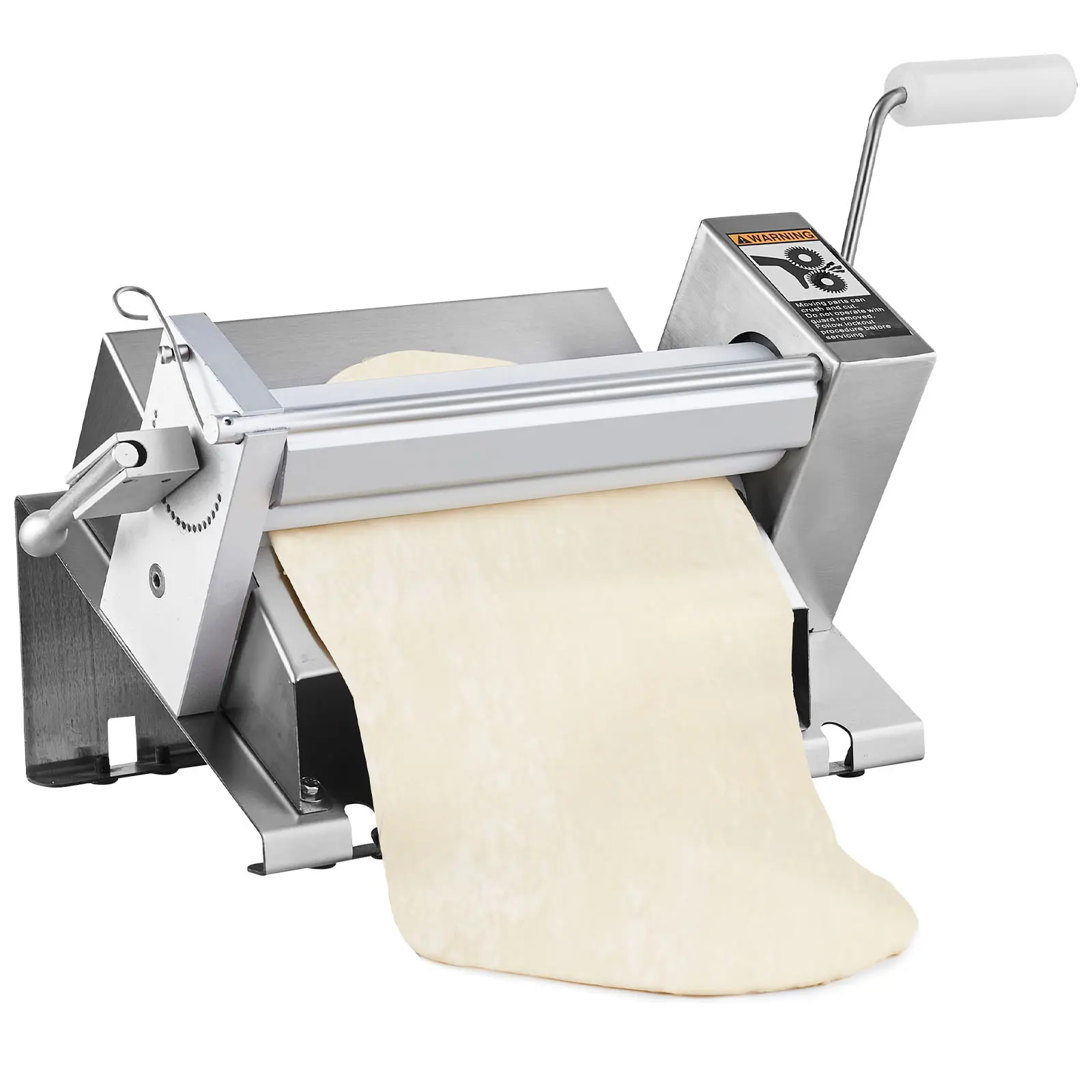 Manual Dough Sheeter Machine - 0.5-Inch Max Adjustable Thickness - For Home Kitchens, Small Commercial Use, Home/Kitchen