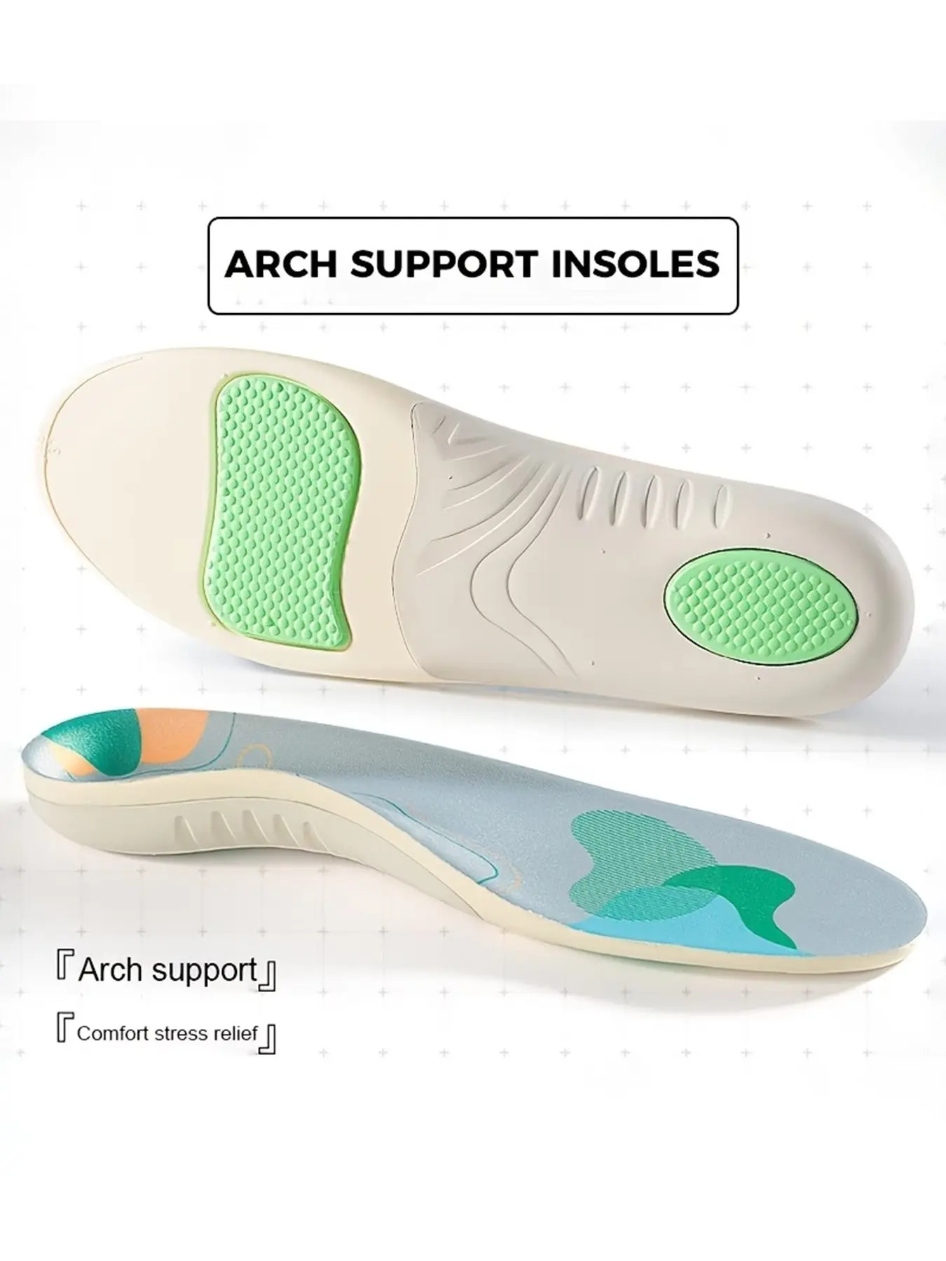 Orthotic Insoles, Extra Large, over 200 Lbs, Wide Fit, Shock Absorption, Arch Support, Pressure Relief, Custom Fit, Work Boots, Insoles For Work Boots