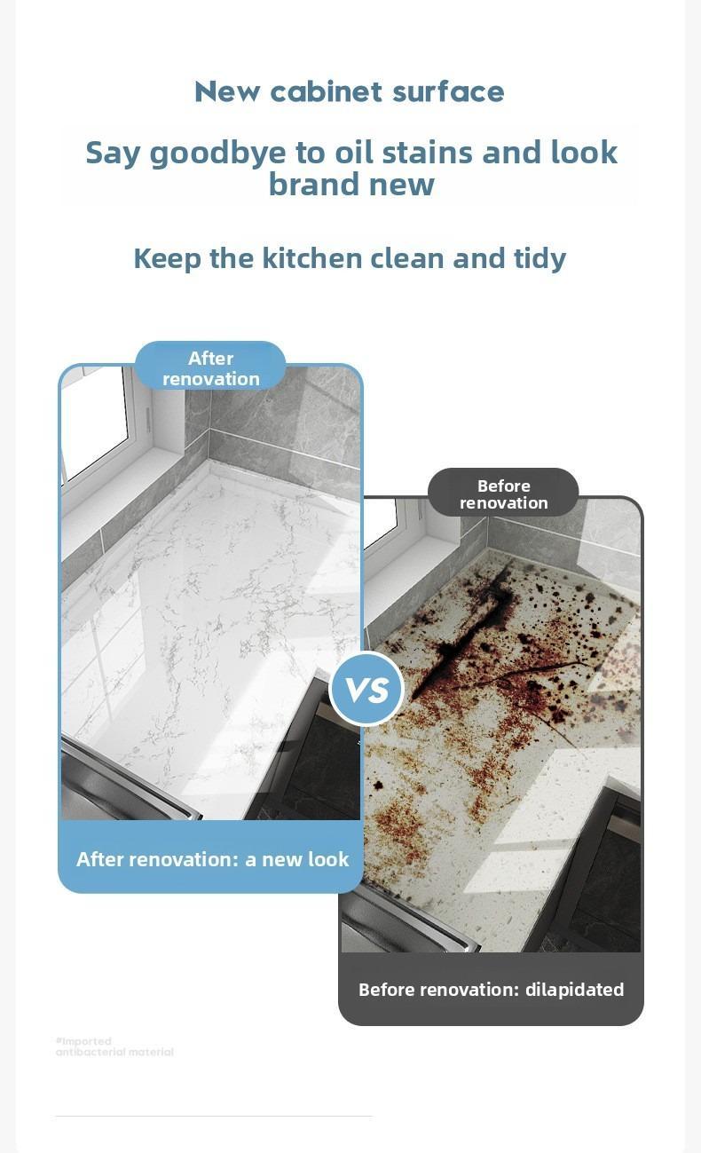 Thickened kitchen oil-proof stickers, high temperature resistant, waterproof and moisture-proof, suitable for kitchen cabinets, wallpaper, stovetops, and countertops. (Aluminum foil paper)