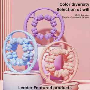Multi-Functional Ring Massage Roller with 32 Rollers, Full Surround Leg Massager for Deep Tissue Massage & Fascia Relief