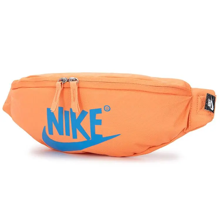 Nike Color-Blocked Large-Logo Fabric Crossbody Waist Bag for Men and Women – Psychedelic Orange