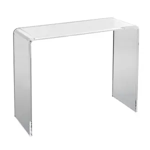 VEVOR Acrylic Console Table, Clear Acrylic End Table, Transparent Acrylic Side Table 37.95x15x29.13 inch, for Foyer, Living Room, Dining Room