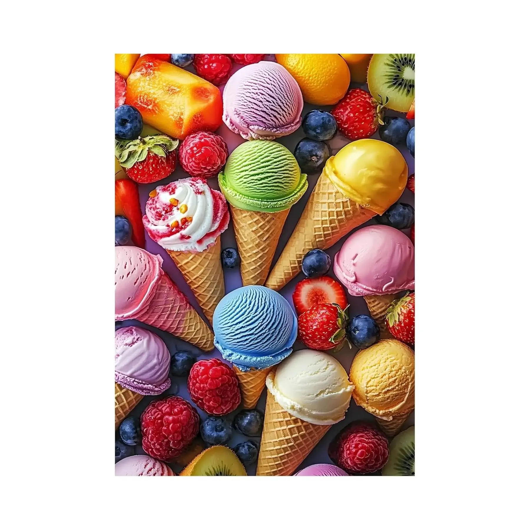 200Piece Puzzles for Kids Ages 6-8 & 8-10, Delicious Ice Cream Jigsaw Puzzle, Educational Kids Puzzle, Large Piece Puzzles for Adults, Fun Family Activity