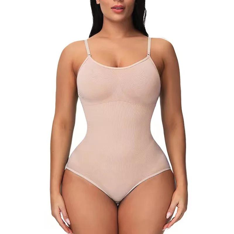 Women’s Slimming Bodysuit Shapewear Minimalist Straps Breathable Fabric Soft Spandex Womenswear Adjustable Casual Seamless Compression Fit Sexy Basic formador  con