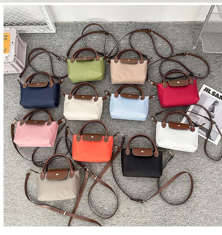 BIGWIG Nylon Mini Dumpling Bag, Waterproof Mini Coin Purse, Shoulder Bag, Crossbody Bag, Handbag, Versatile Daily Bag, Retro Style Bag, Soft Collapsed Shoulder Bag