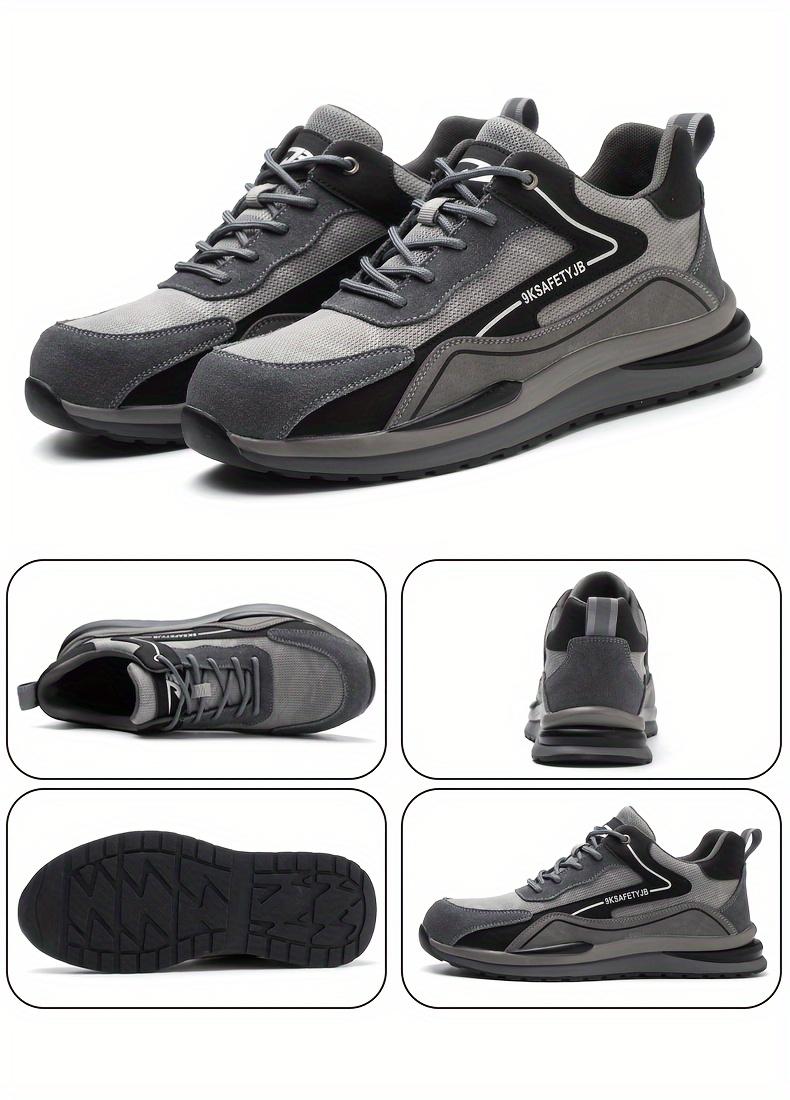 Fashionable New Safety Shoes, Men's Anti Smashing and Anti Piercing, Gardener Work Shoes, Anti Slip and Wear- Farm Protective Shoes