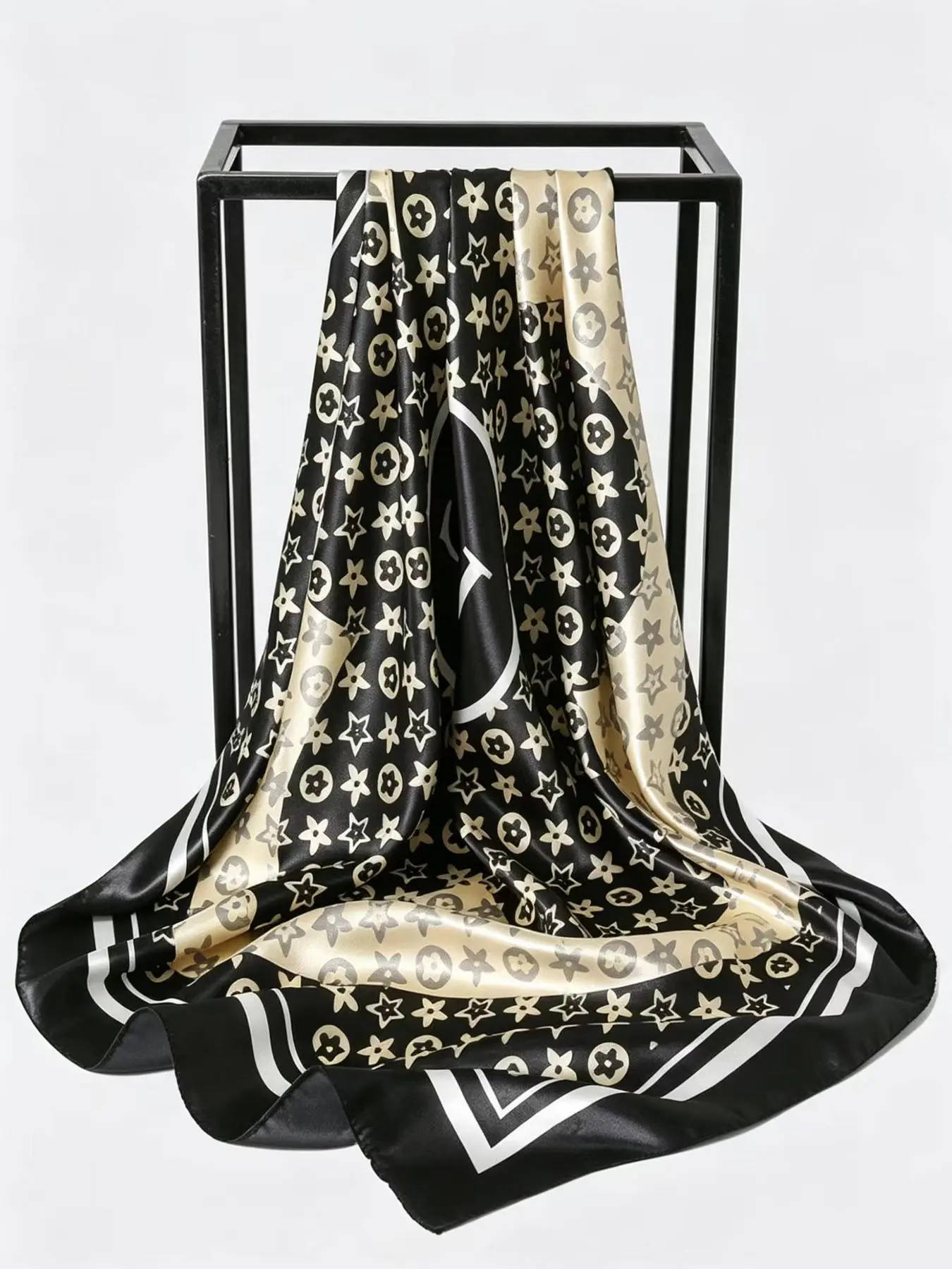 New Arrival American Style Scarf, 90cm Large Size, Spring Summer Fashion, Versatile Headscarf, High-End Trendy Accessory
