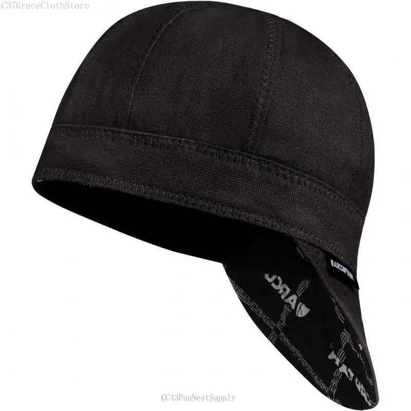 Reversible Welding Cap, 8 Panel Protective Welders Cap, 10 oz Fireproof Cotton Comforts for Safety and Protection While Welding to Men Women, Black, 7 1/4 ear muff durable construction work glove mascara  profesional breathable design  wCCC43PanNestSupply