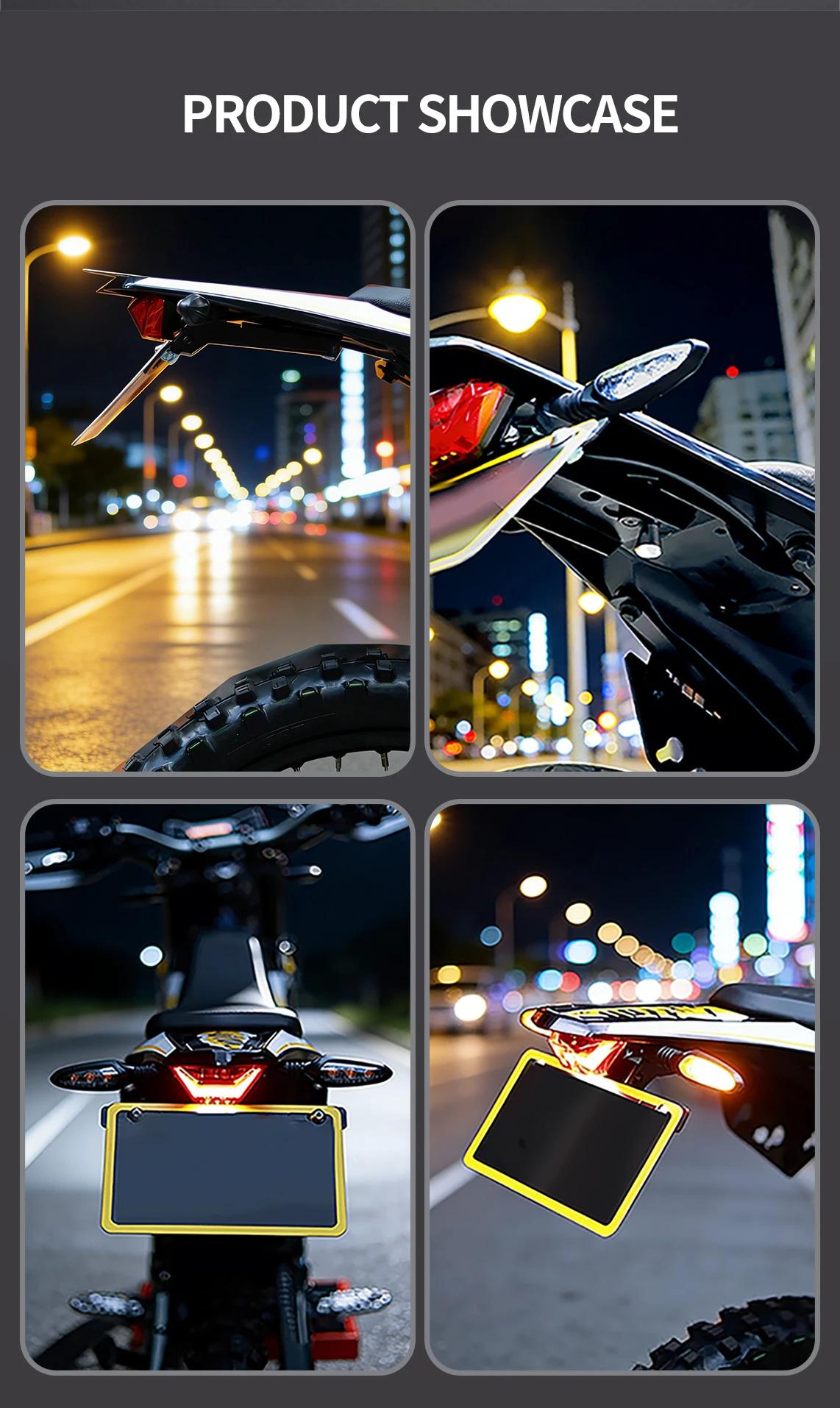 For Surron Ultra Bee Modified License Plate Bracket Modified Tail Light Holder Kit Quick Release Design UB License Plate Bracket