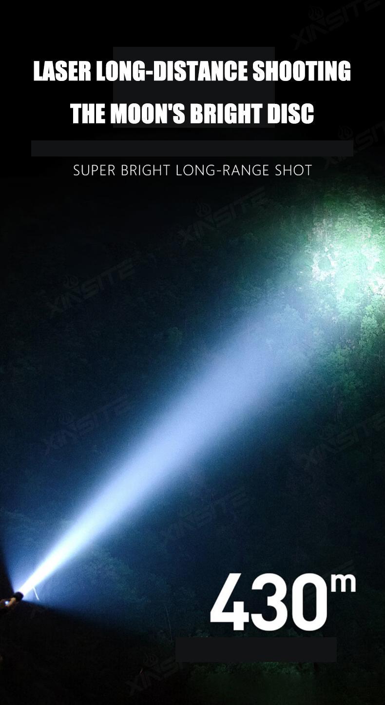 Strong Flashlight Highlight - Rechargeable & Adjustable Brightness Flashlight ,Robust Handheld Torch - Ideal for Outdoor Adventures, Emergencies, Camping, Fishing, Garden Illumination, Night Security, & Garage Use