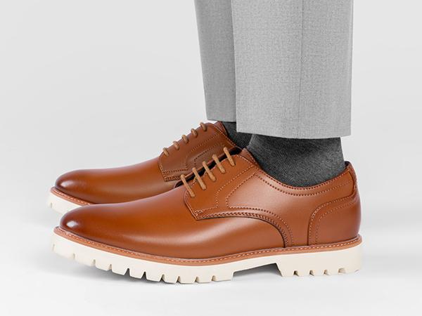 Bruno Marc Men's Plain-Toe Oxford Dress Shoes