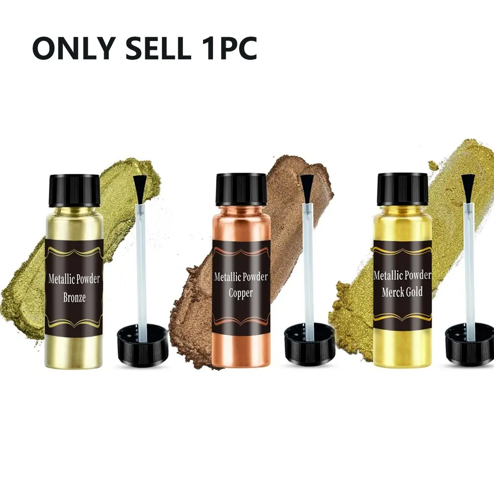 Fine Shimmer Metallic Mica Pigment Powder, Bronze, Gold & Copper Shimmer Dye Powder, DIY Craft Supplies for Resin Jewelry, Nail Art, Candles, Soap, Bath Bombs, Slime, Gypsum Decorations & Handmade Projects