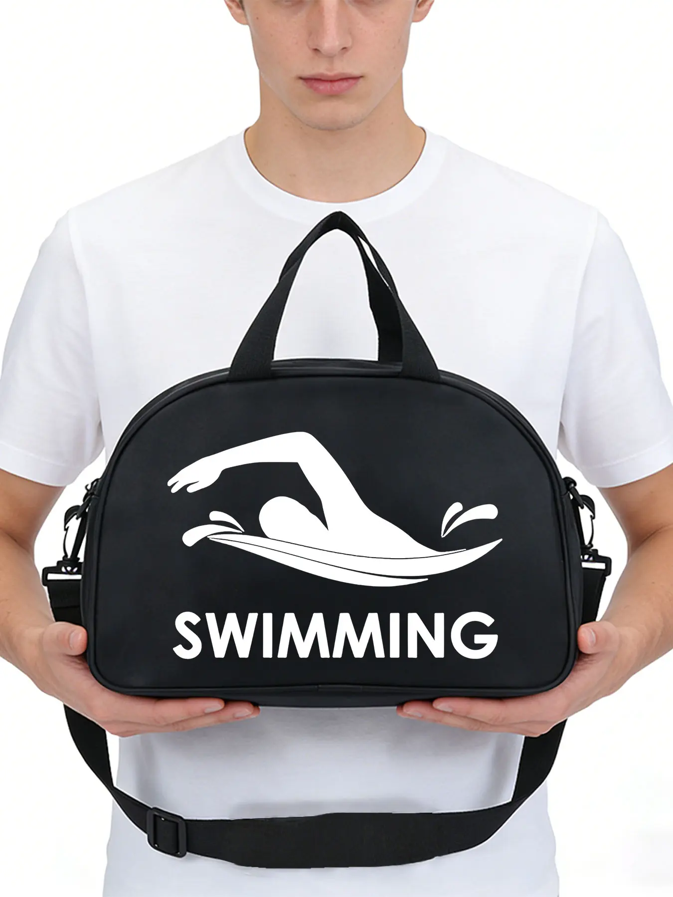 Freestyle Swimming Pattern Multi-functional crossbody bag, shoulder bag for daily sports,yoga and dance bag, travel accessory, convertible crossbody and hand-held design, casual style, perfect gift.