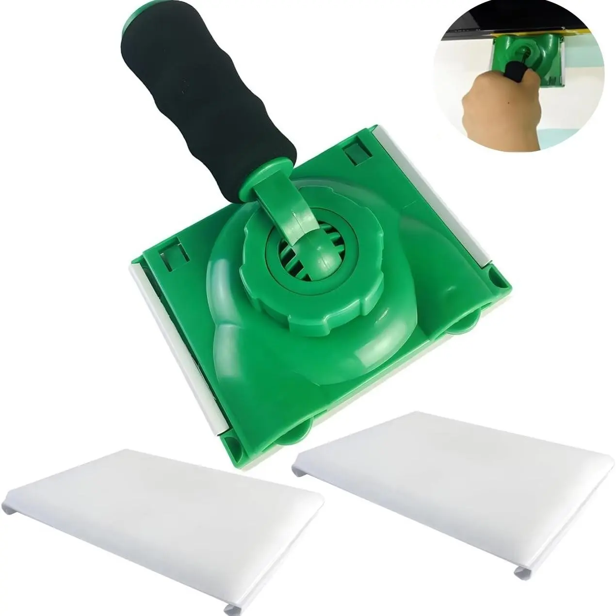 Paint Edge Trimmer with Two Replacement Pads, Corner Wall and Ceiling Painter Tool, Paint Brush Core Edge Painting Tool