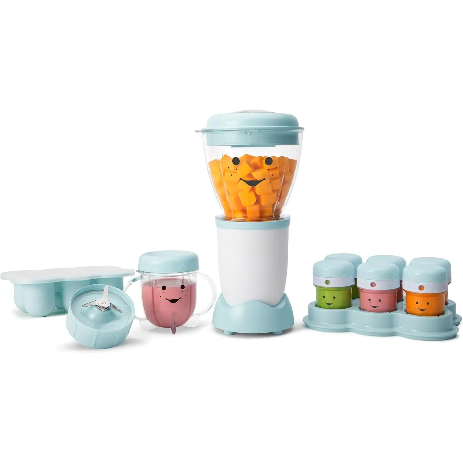 50100 Baby Complete Food-Making System, 32-Oz, White, Blue, Clear