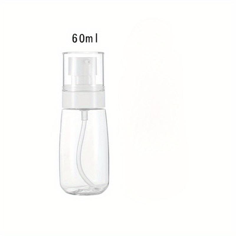 1Pc Portable Fine Mist Spray Bottles - 2.03oz/1.01oz Travel Size, Hypoallergenic Clear Perfume & Lotion Dispenser with Pump, Facial Tools