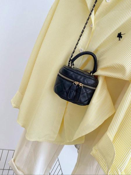 Women's Striped Embroidered Casual Shirt, Stylish Long Sleeve Button Front Top, Perfect for Daily Wear & Office, Clothes