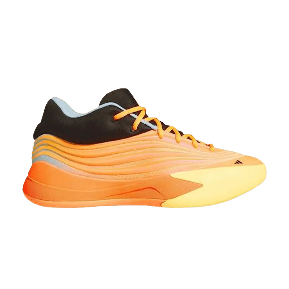 adidas Dame X 'All-Star' Unisex Low Top Basketball Shoes, Lucid Orange/Ice Tangerine/Icey Blue, Style JQ9467, for Unisex Wear, Low Top Fit