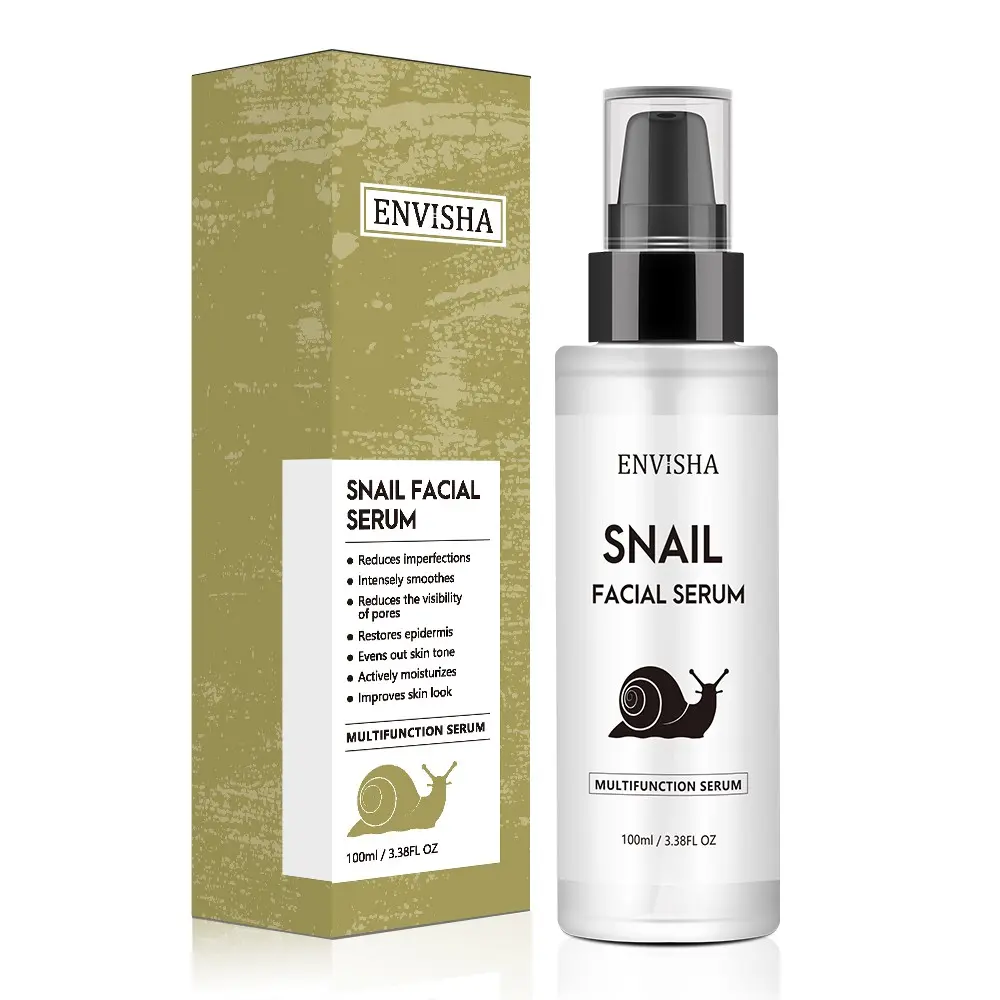 ENVISHA Snail Mucin Repair Serum 100ml | Soothing, Hydrating & Brightening Facial Essence