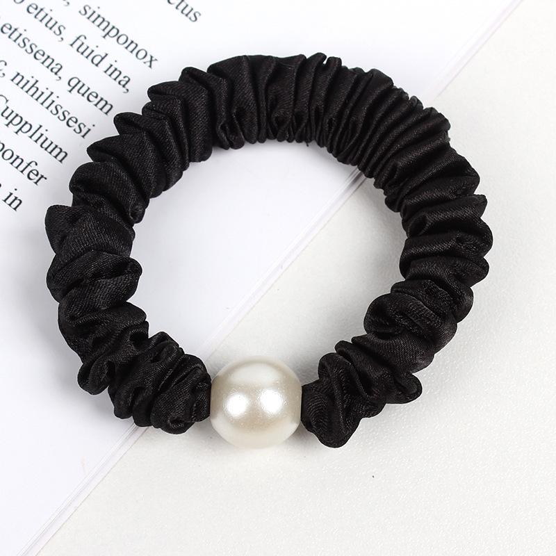 Hair Accessories Scrunchies for Women Variety Pack Hair Ties Scrunchies Hair Elastics Pastel Hair Ties Multicolor Easter Basket Stuffers for Kids,No Damage Hair Ties Scrunchies Pearl Hair Ties Gift for Her