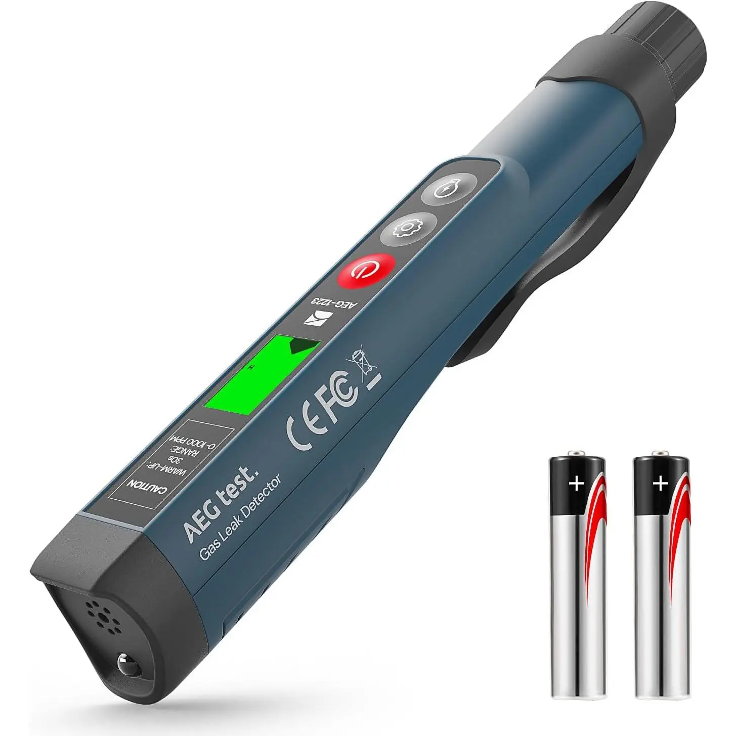 1223 Gas Leak Detector for Home, RV, Gas Detection Tool with Visual Alert, Audible Alarm, Built-in Light for Locating Methane, Propane Combustible Leak Sources
