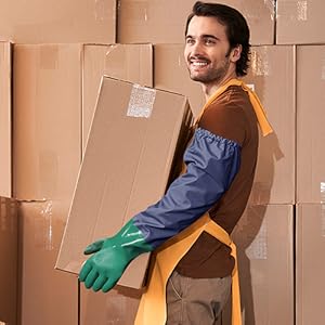 Full Arm Pond Gloves with Cotton lining Extra Long Waterproof Glove for Pond Cleaning/Machinery Industry 25-inch Full Arm Pond Gloves with Cotton lining Extra Long Waterproof Glove for Pond Cleaning/Machinery Industry 25-inch