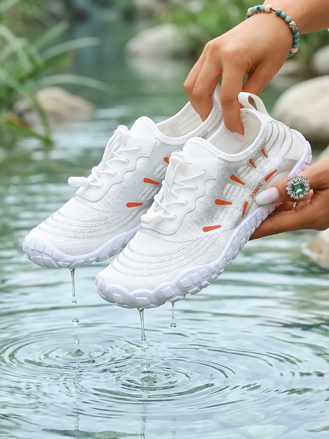 Women's Outdoor Casual Quick-Dry Water Shoes, Swimming Shoes, Lightweight Breathable Mesh, Non-Slip Sole, Ideal for Beach, Pool, Yoga, All Seasons