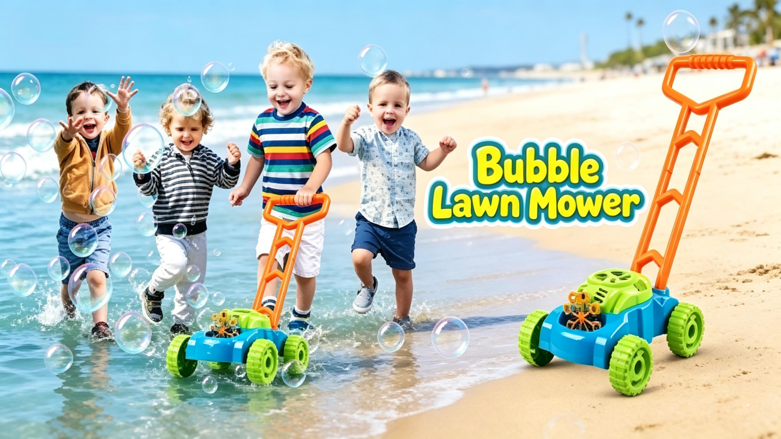 ArtCreativity Bubble Lawn Mower ,Kids Bubble Machine for Toddlers 1-5, Bubbles Blowing Push Toys for Kids, Summer Outdoor Gardening Toys for Birthday Gifts Boys & Girls