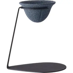Pour Over Coffee Dripper Set, Reusable Ceramics Coffee Filter, Paperless Single Cup Coffee Maker with Non-Slip Stand, Drip Coffee Maker with Metal Coffee Filter Holder