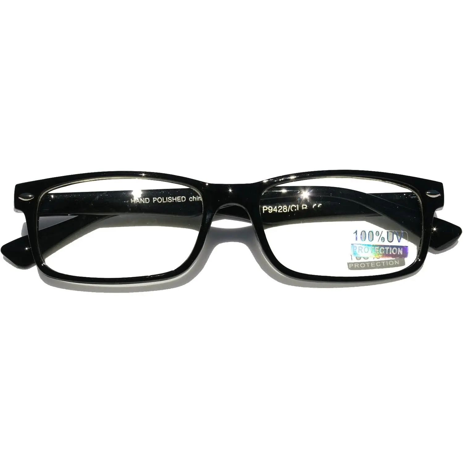Casual Fashion Horned Rim Rectangular Frame Clear Lens Eye Glasses