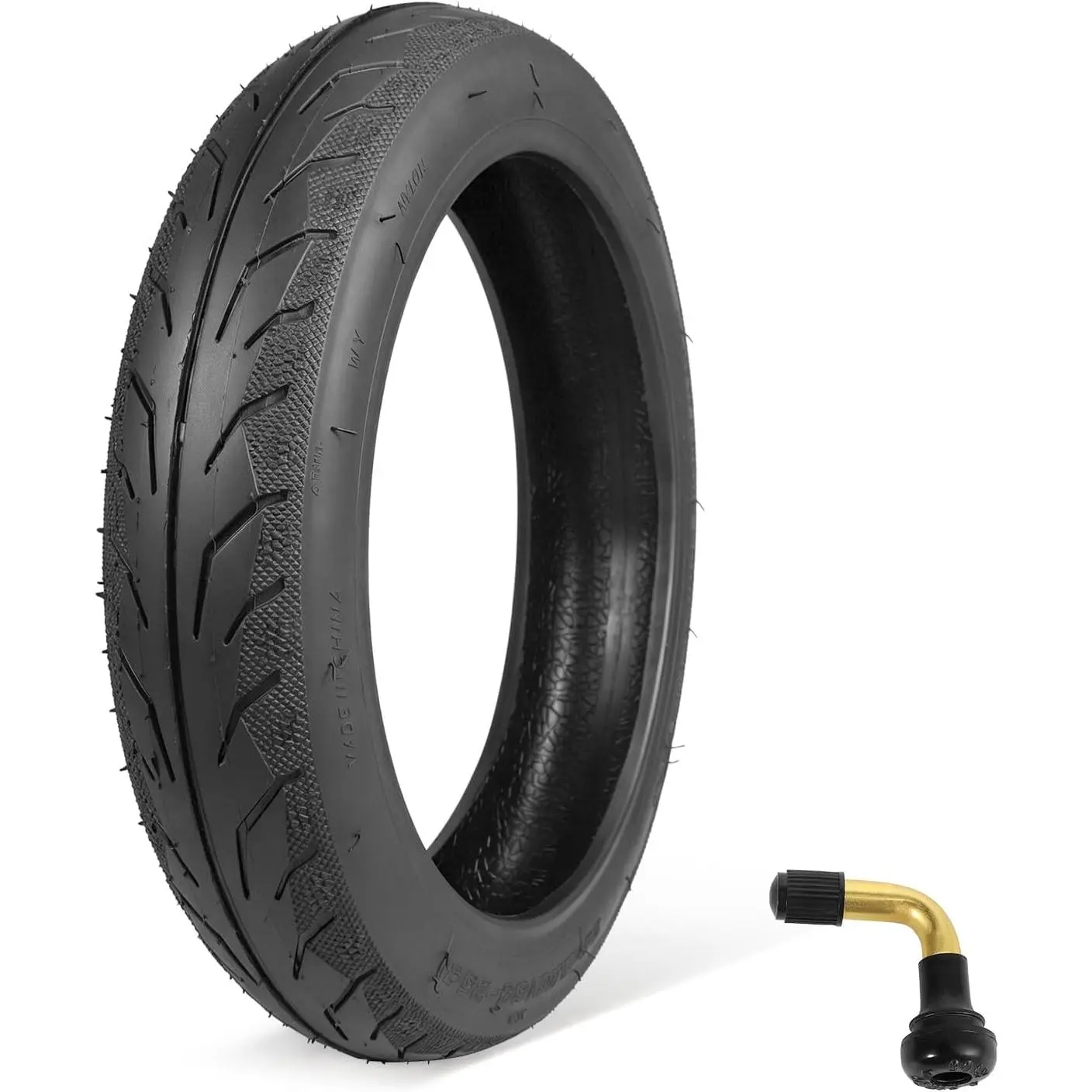 14x2.50/64-254 Electric Bike Tire,14x2.50 Tubeless Bike Tire with PVR50 Valve for 14 Inch Electric Folding Bikes,Electric Bicycles and E-Scooters