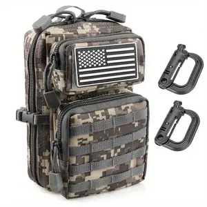MOLLE Multi-functional Organizer Bag, EDC Tool Bag, EDC First Aid Waist Pack, suitable for hiking, running, trekking, and camping