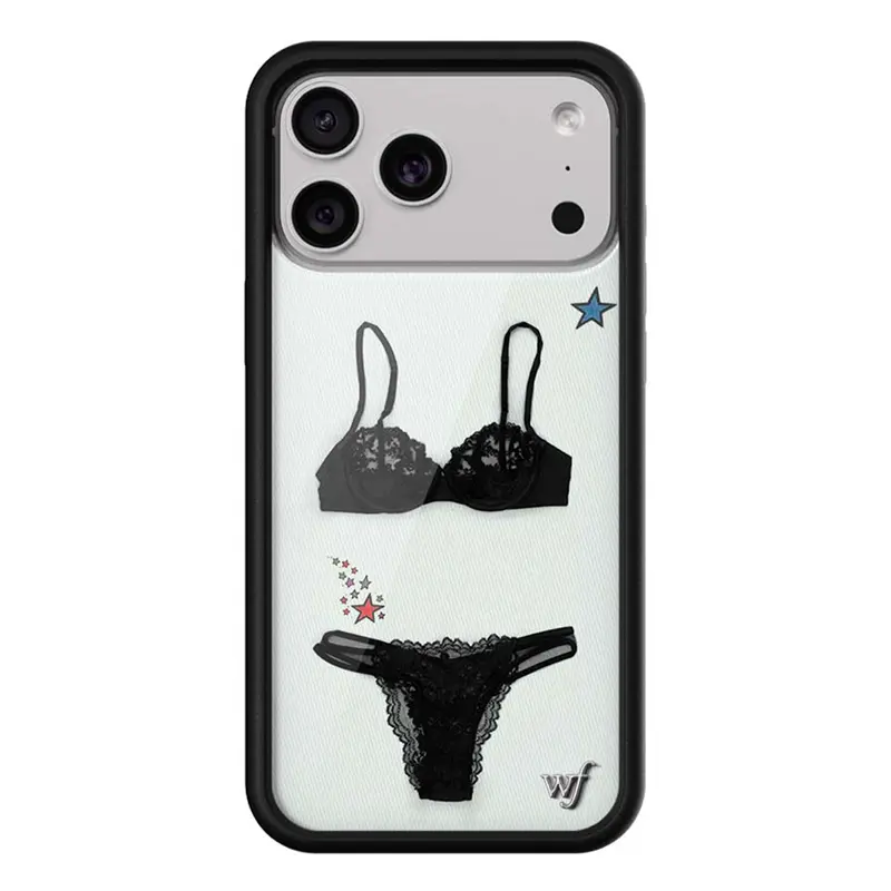 Wildflower ins Gabbriette Phone Case for iPhone 17 16 15 14 13 12 Pro Max WF Star Fashion Black Pattern shockproof Back Cover