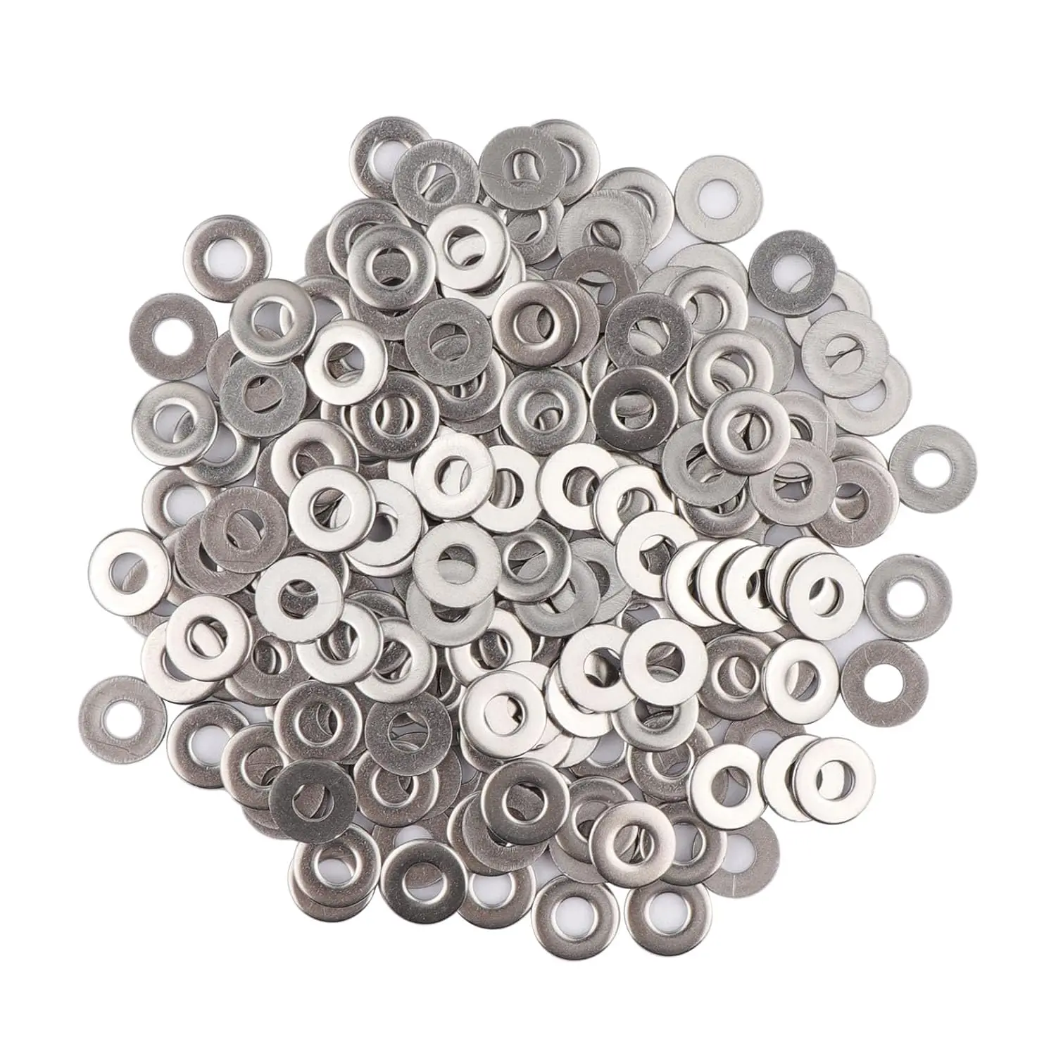 200 count #8 x 7/16'' Washers 304 Stainless Steel Flat Washers  Metal Washers