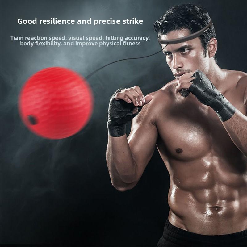 Head-mounted boxing reaction speed ball household boxing training ball decompression vent ball magic ball