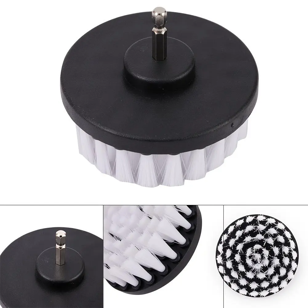 Electric cleaning brush, electric drill brush head, drill head attachment, suitable for cleaning carpets and furniture, Drill brush attachments for cleaning