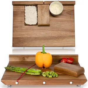 Adaptive Cutting Board- One Handed Cutting Board With 10 Spikes - Wooden Chopping Boards Ideal Gift for Stroke Patients and the Elderly