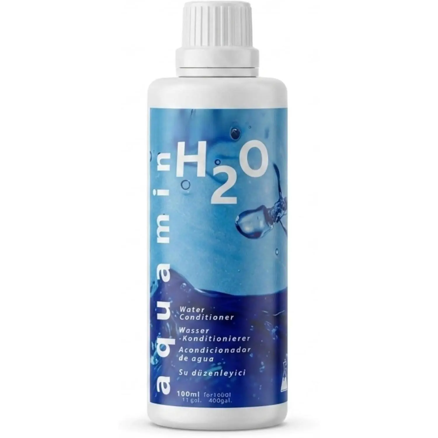 H2O Aquarium Water Conditioner - 100ml / 3.38 fl oz - Supports Fish Protective Coat &  Well-Being - Safe for Freshwater & Saltwater Tanks