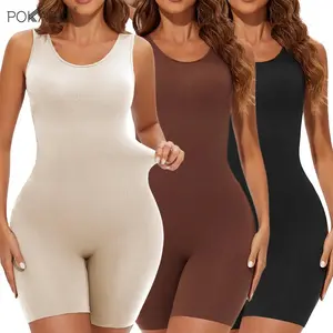 Sexy Bodysuits Full Coverage Shapewear Thigh Slim Body Suit Wide Shoulder Body Shaper Jumpsuit Seamless Shapers Slimmer