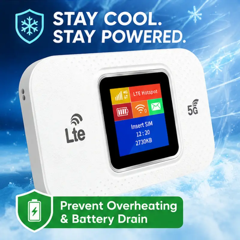 Dual Band 4G 5G Portable WiFi Hotspot Router WiFi Pocket LTE Mobile Internet Modem Built in 3000mAh Long Lasting Battery 20% Better Anti Interference Up To 300Mbps Speed Supports 180+ Countries For Camping Fishing International Travel High Speed Wifi