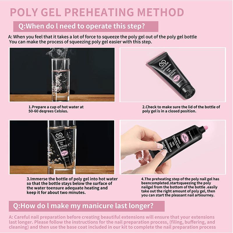 Acrylic Polygel Manicure Kit with 20 Nail Molds, 6 Color Acrylic Polygel Manicure Kit with Nail Art Tools, Professional-grade Nail Art Kit for Beginners, Nail Extension Kit, Polygel Nail Kits Acrylic Polygel Manicure Kit with 20 Nail Molds, 6 Color Acrylic Polygel Manicure Kit with Nail Art Tools, Professional-grade Nail Art Kit for Beginners, Nail Extension Kit, Polygel Nail Kits