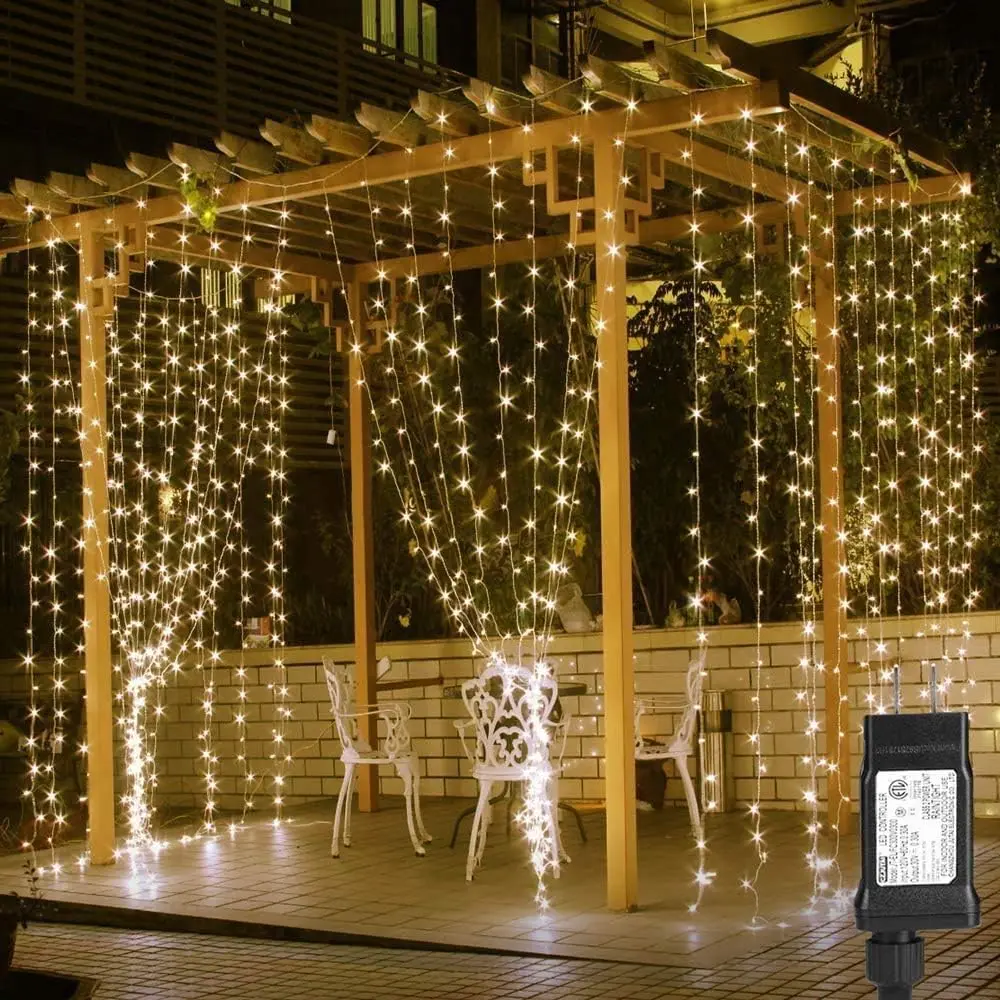 306 LED Curtain Lights with 18 Hang Down String Lights, 10×10 ft Plug in Hanging Fairy Lights for Bedroom Wall Window, Twinkle Backdrop Lights for Wedding Patio Gazebo (NOT Connectable)fidget toys