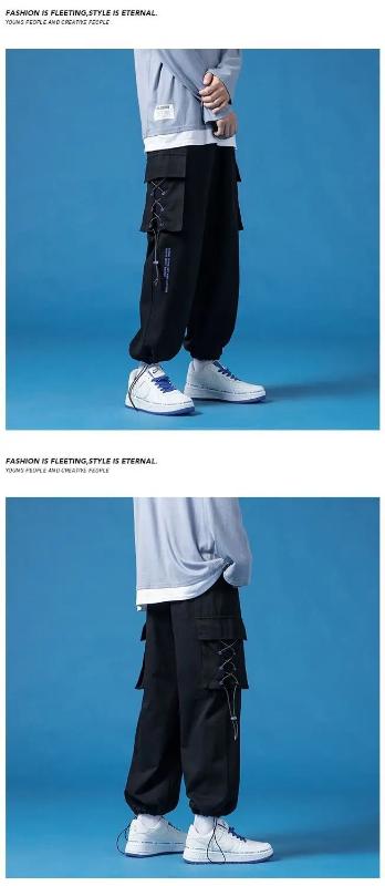 Kyn Apparel Spring Summer Casual Sport Cargo Baggy Sweatpants Men Harajuku Lightweight Joggers Pants Straight Apicot White Wide Trousers