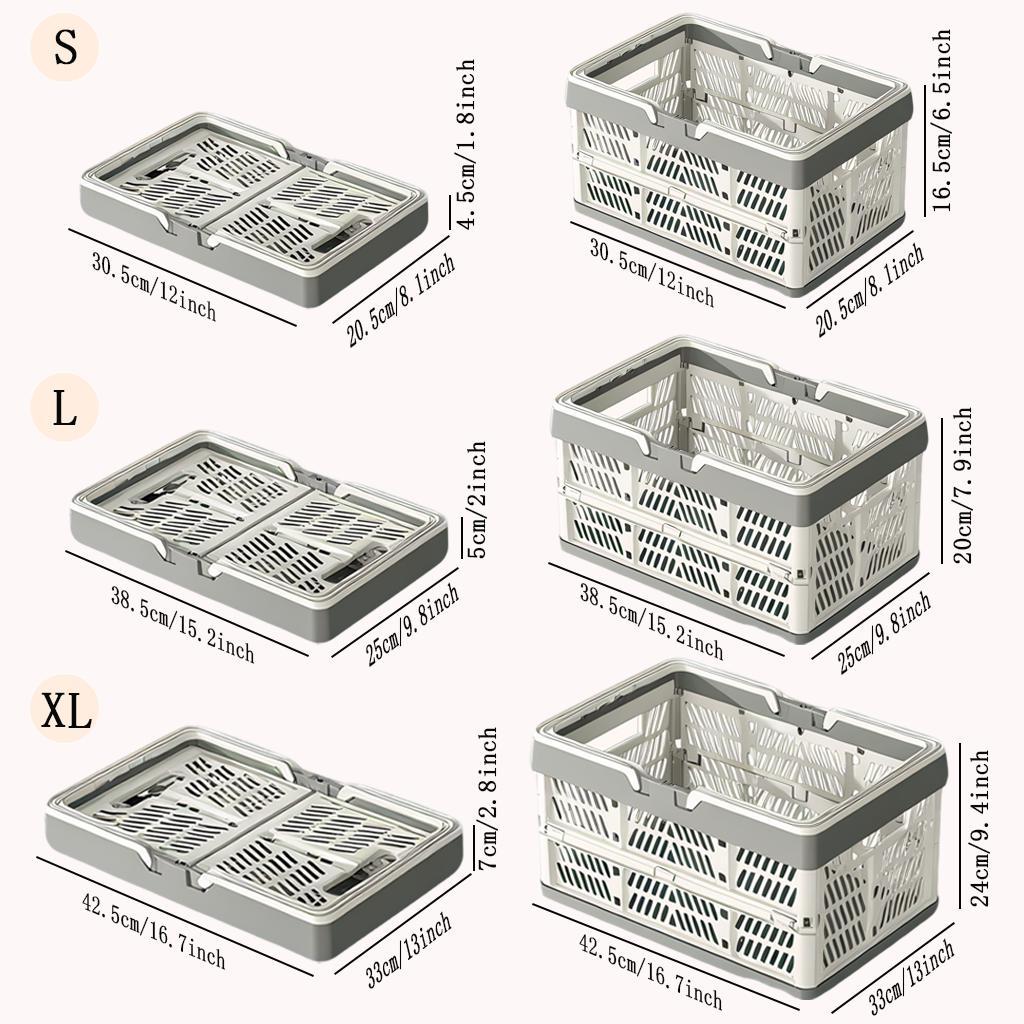 Foldable Storage Box, Outdoor Dining Basket, Portable Shopping Basket, Fruit Basket, Snack and Toy Container, Bookshelf Basket, Versatile Multi-Purpose Organizer