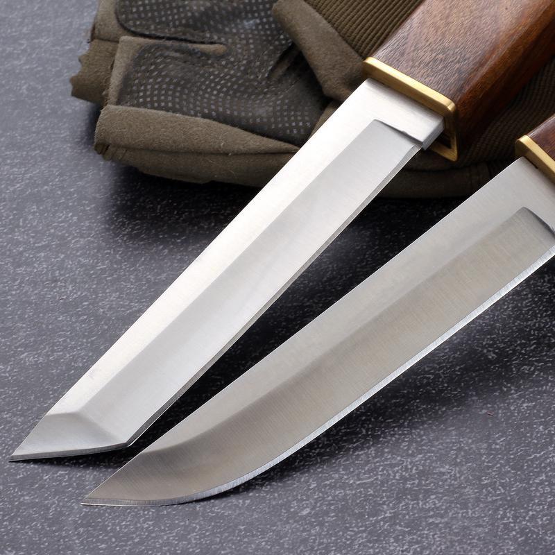 2-in-1 twin knife, two knife combination, portable outdoor camping knife, gift box packaging, men's gift