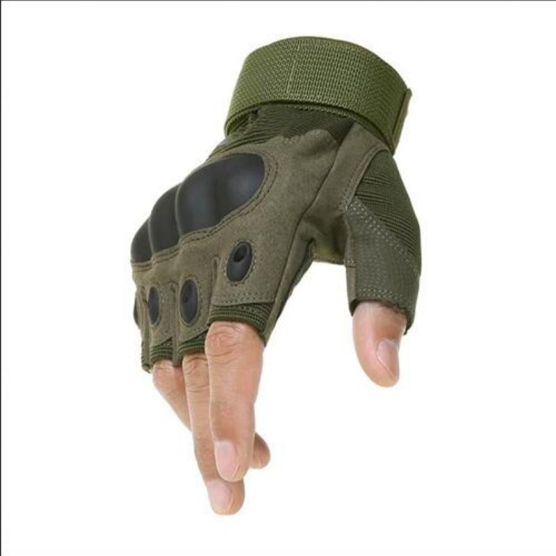 YYT1  Men's Fingerless Tactical Gloves - Multi-Size Outdoor Military Gloves with Tactical Grip, Adjustable Straps, Elastic Fit Shooting, Cycling, Motorcycle Riding, Motorcycle Riding Gloves