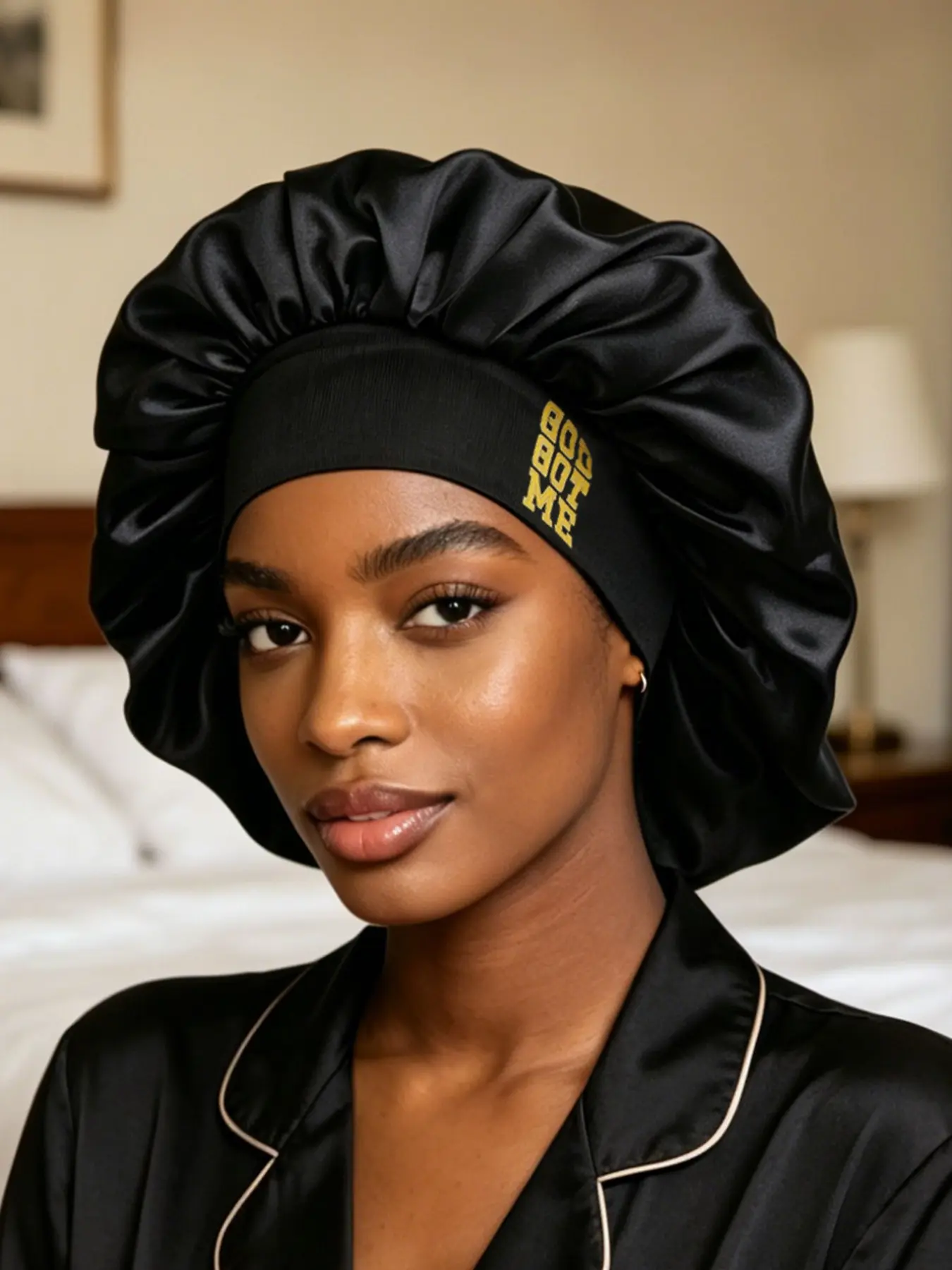 Women's Satin Sleep Hat Hair Protector, Bonnets for Sleeping, Soft Comfortable Design, Ideal for Night Use, Fashionable Women's Headwear
